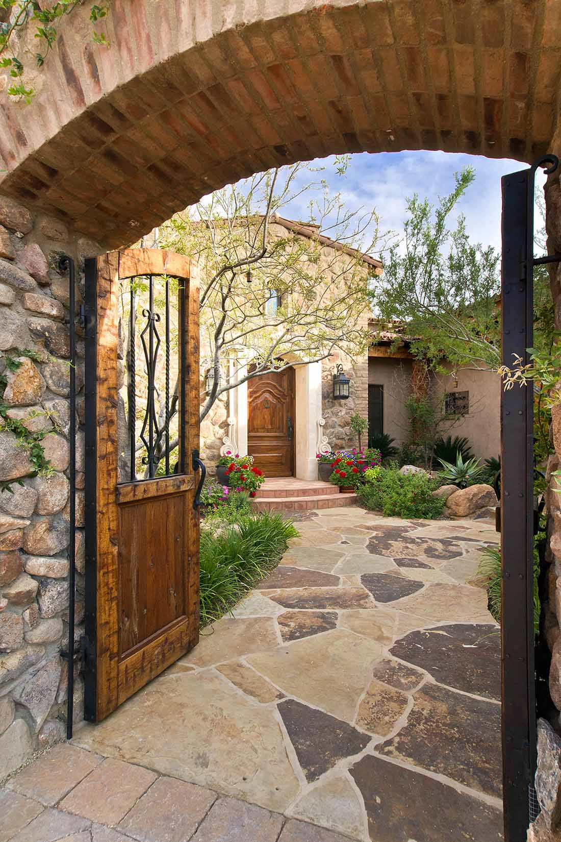 Mirabel, Italian, Farmhouse, Mediterranean, Courtyard Gates